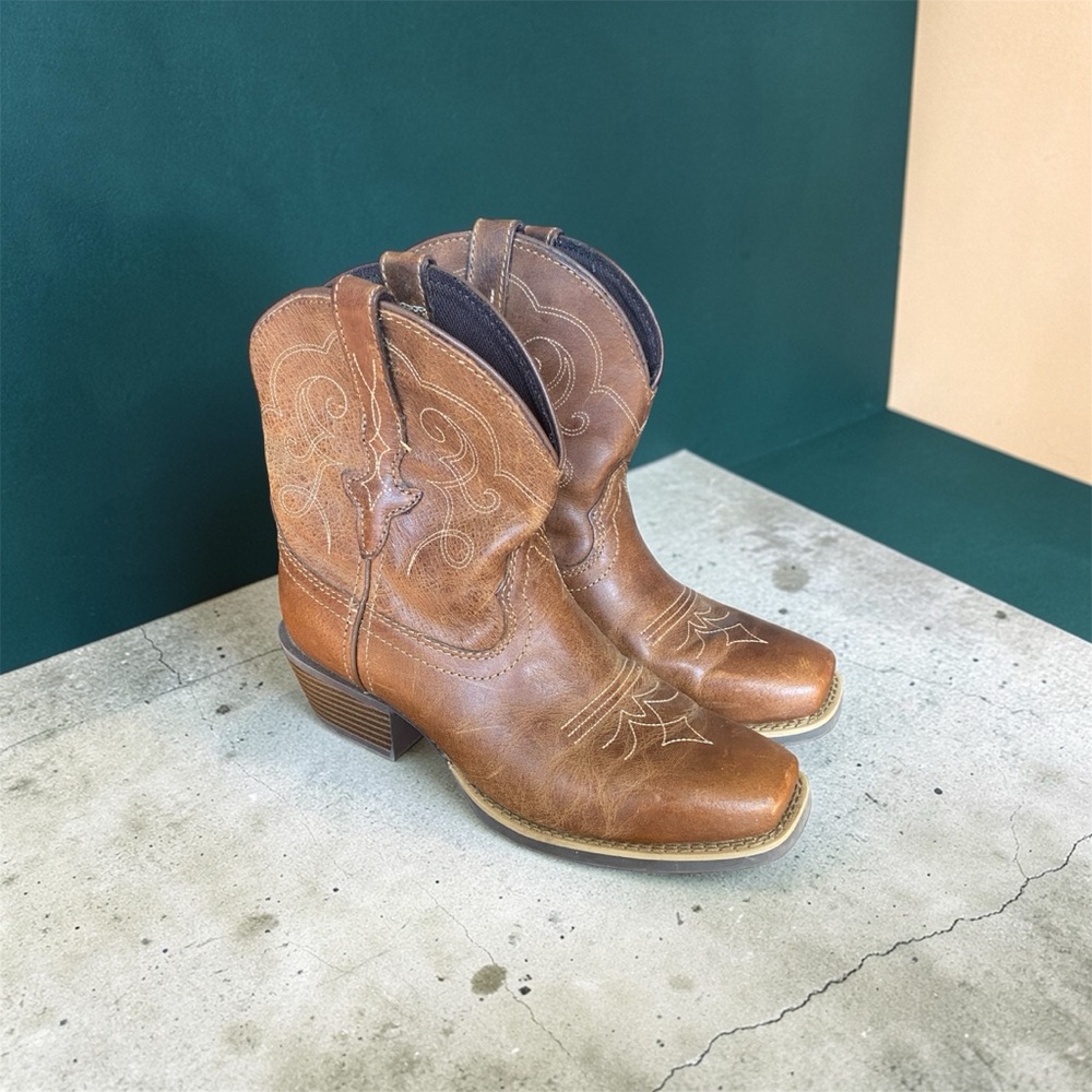 Justin Boots Dark Brown Leather Boots